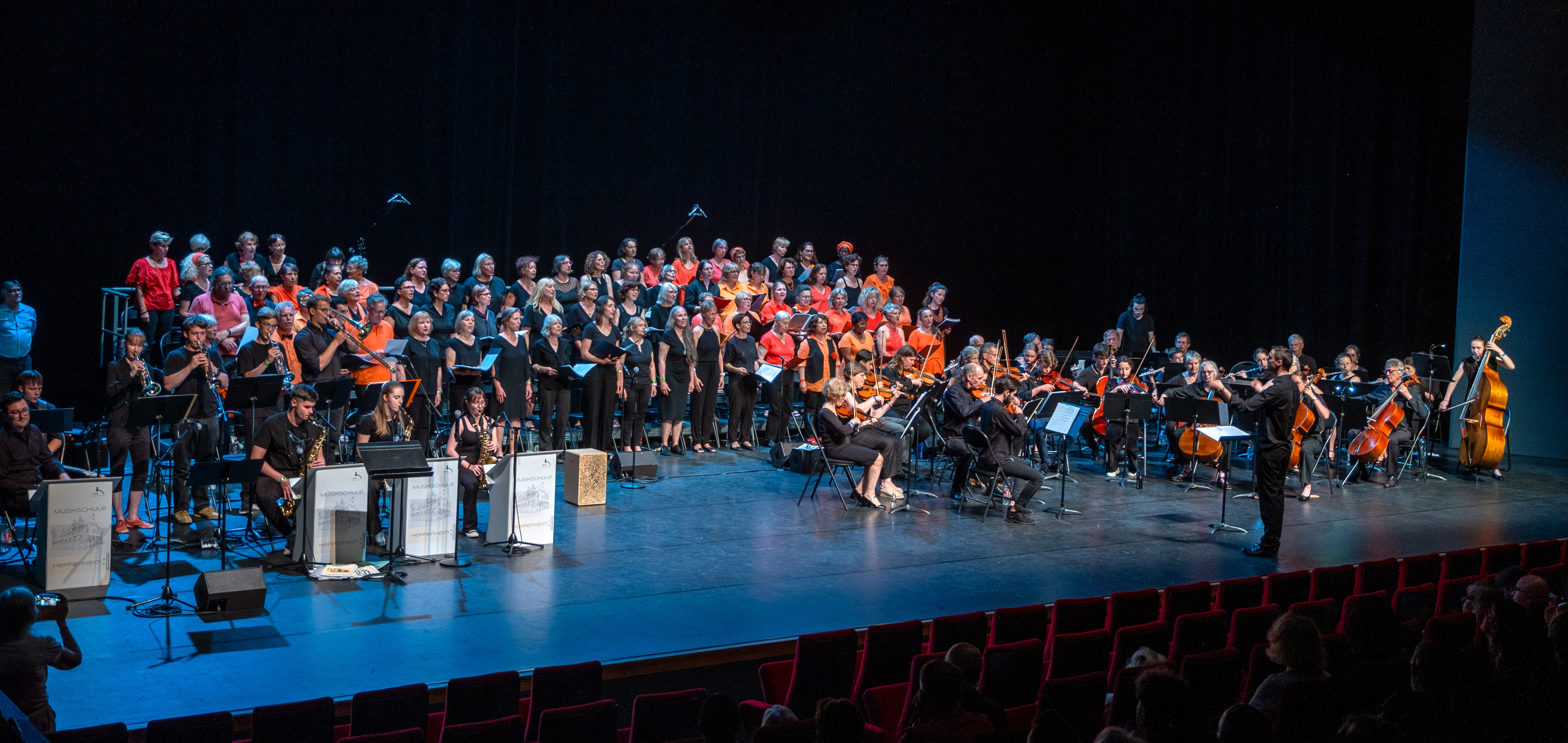 Libre Swing sur scène avec l'orchestre